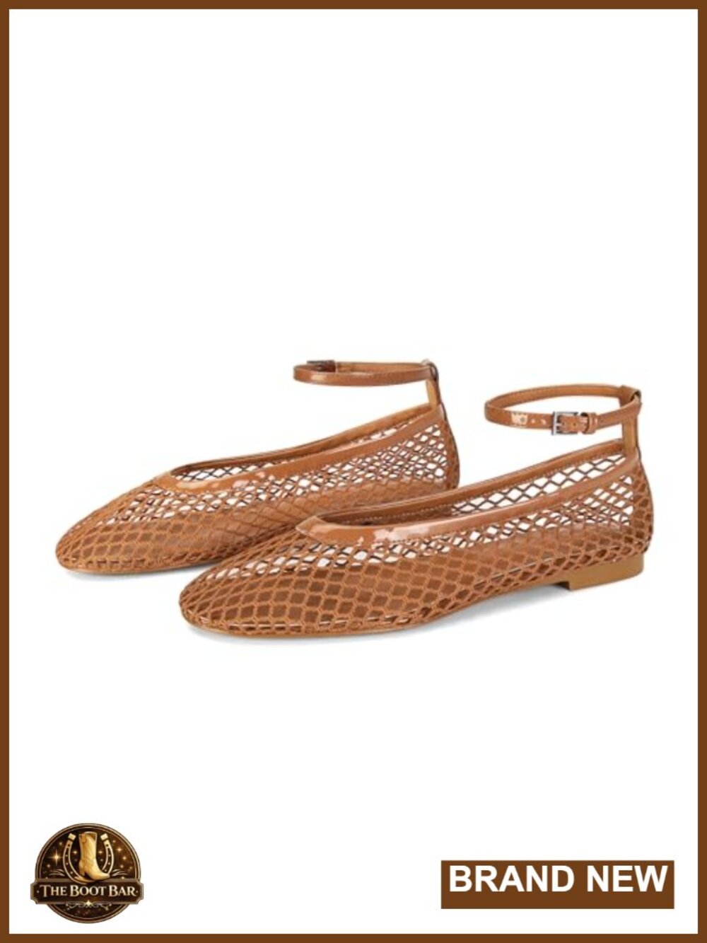 Mesh Ballet Flats Round Toe Buckle Strap Mary Jane Comfy Office Summer Flats
